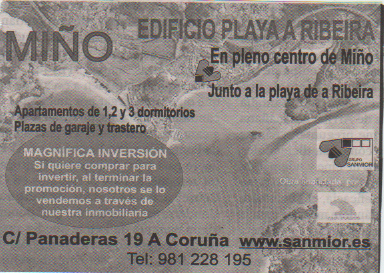 Anuncio dos pisos en Miño / Foto:flickr.com/photos/porquinhos/