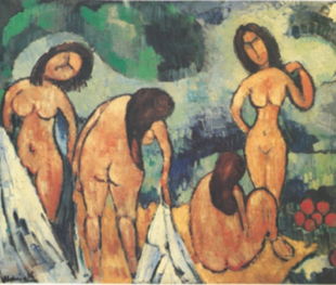 Vlaminck. "As bañistas", 1907-1908