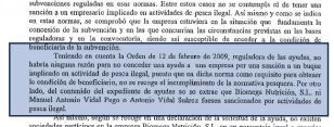 Extracto da contestación da Xunta a Oceana (clica para ampliar)